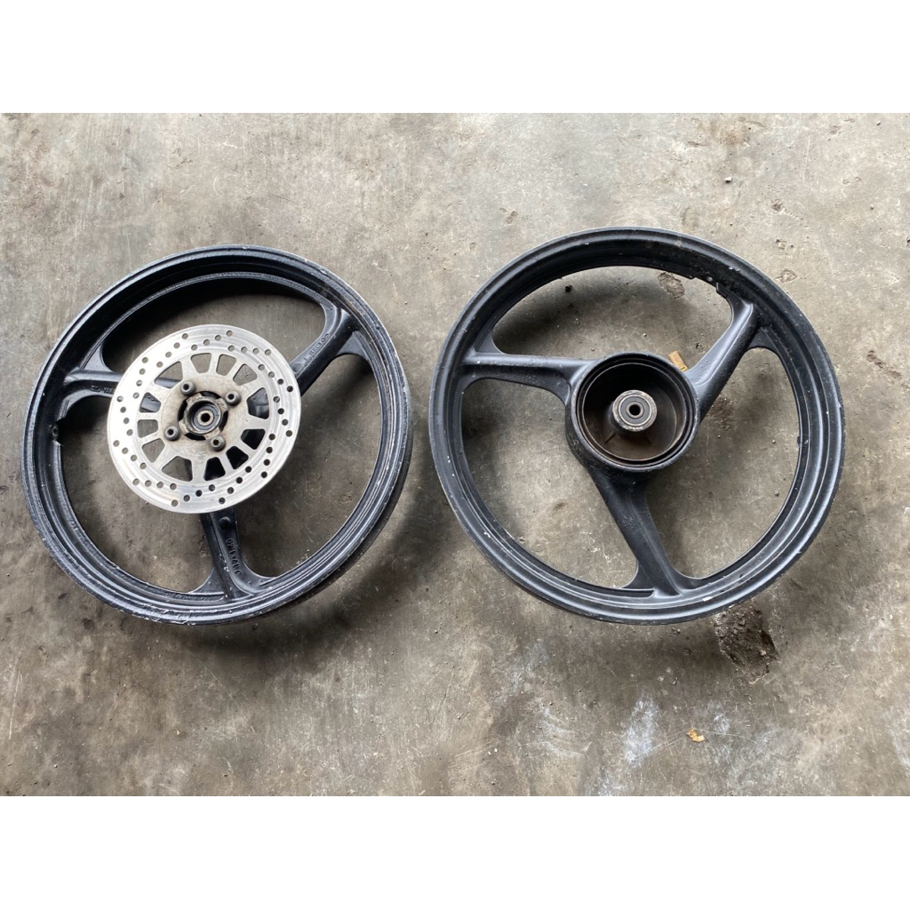 pelek velg racing depan belakang palang 3 yamaha fizr pnp fiz jupiter vega crypton original copotan