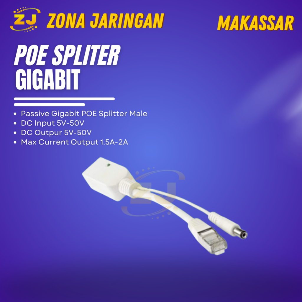 Passive Gigabit POE Splitter Male|Gigabit POE Splitter Cowok