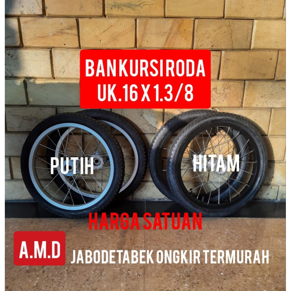 Ban kursi roda ukuran 16 Ban belakang kursi roda