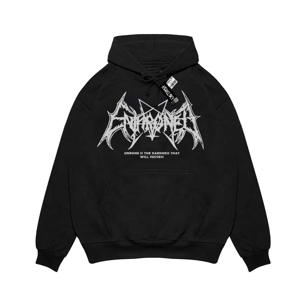 Ashall_Store  Pullover Hoodie Metal Black Unrone Good Quality |Hoodie Metal