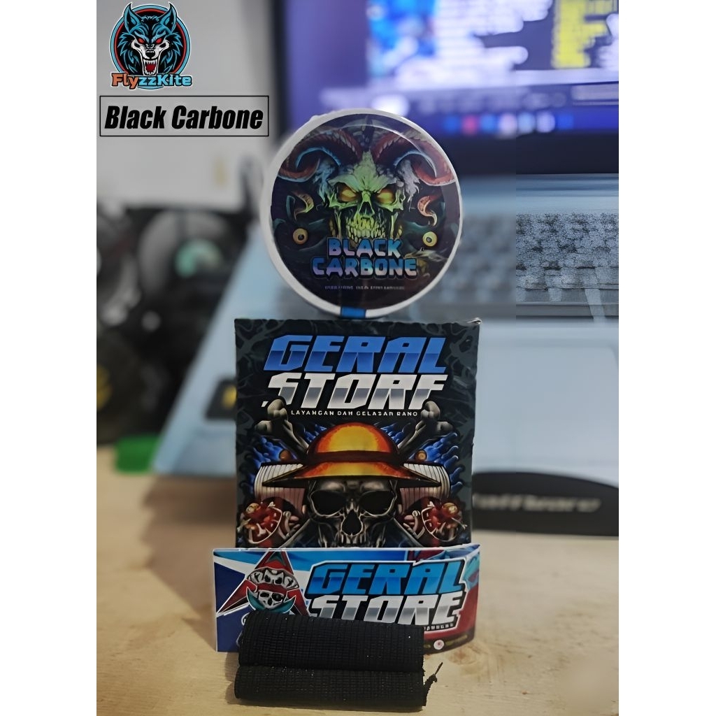 Gelasan MATOT BLACK CARBONE – Bahan Abu Ori Import 0,22 (1600 Yard)