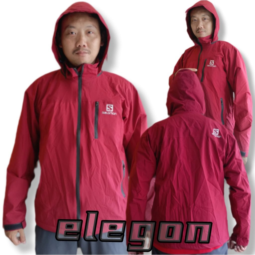 Jaket SALOMON Jacket Gunung Outdoor Premium Windproof Waterproof