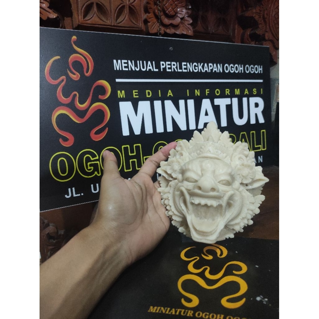 TAPEL SINGA RESIN HOLO TAPEL HIASAN OGOH OGOH DEKORASI