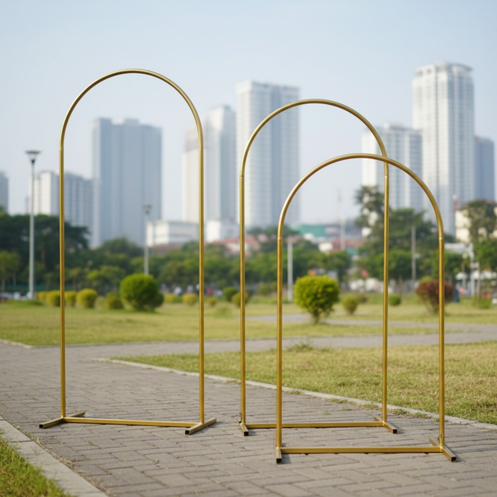 Dekorasi oval Standing Besi Oval Dekorasi Lamaran Dekorasi Weding Tiang Background Bisa Bongkar Pasa