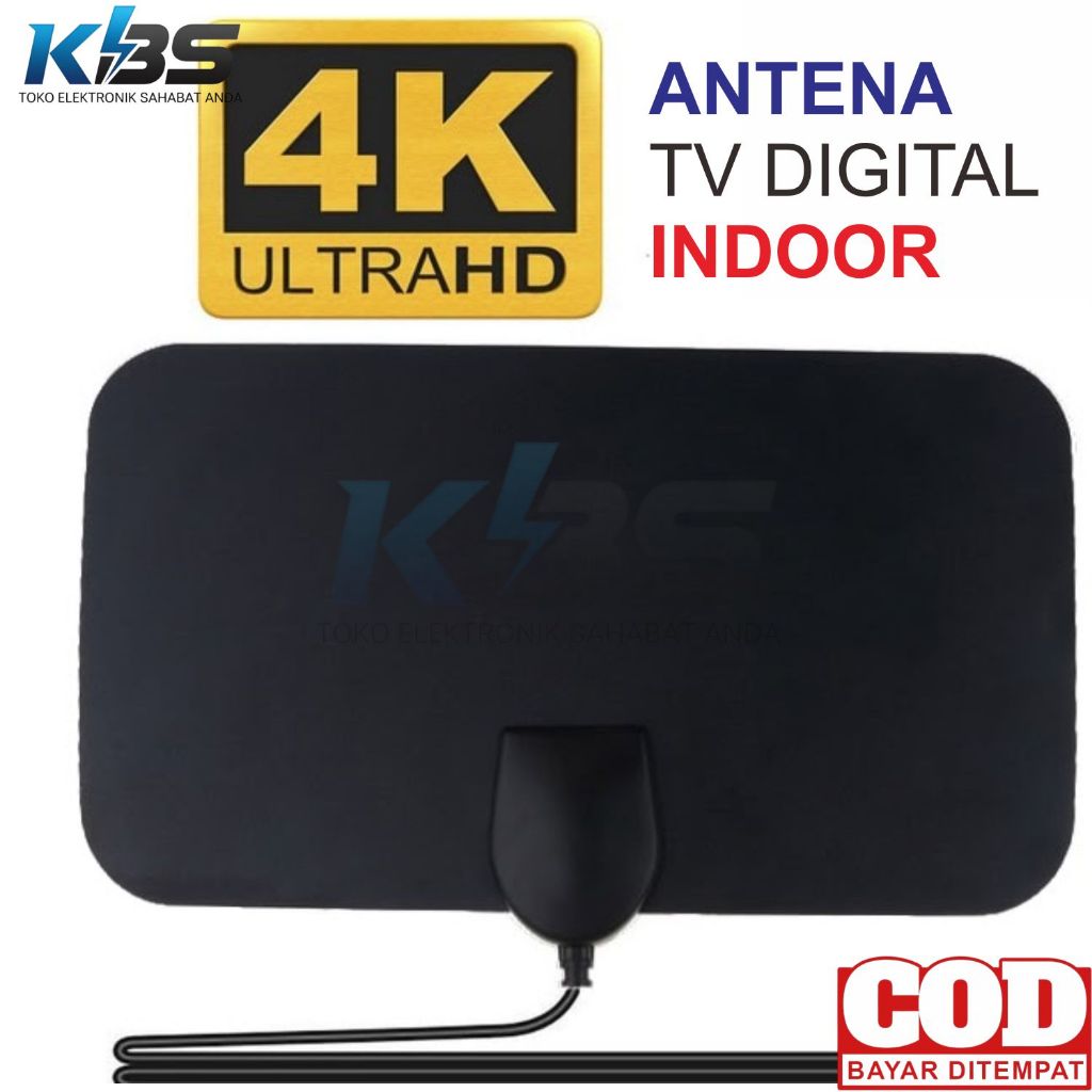 Antena TV Digital Praktis DVB-T2 Uhf Untuk HDTV Merek Samsung LG Sharp Sony Indoor Penguat Sinyal Ti