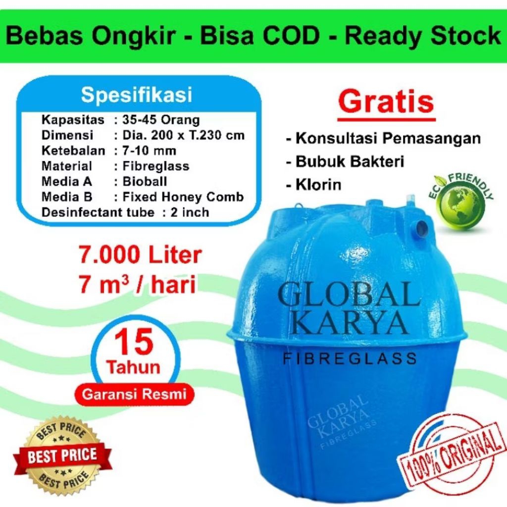 Septictank Bio Filter 7000 Liter - Bio Septic Tank - Biosung - Biofil - Biotech