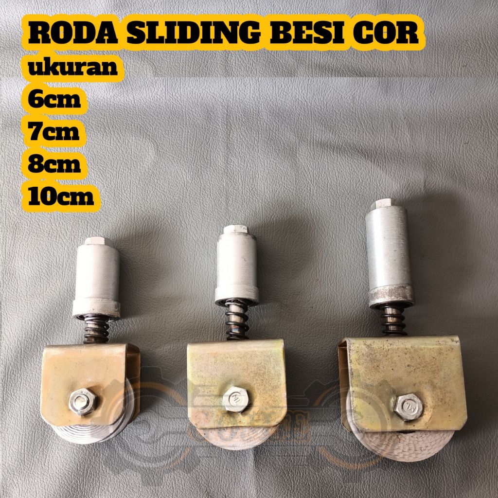 RODA PAGAR SLIDING BESI COR Rel Tikungan Anti Anjlok