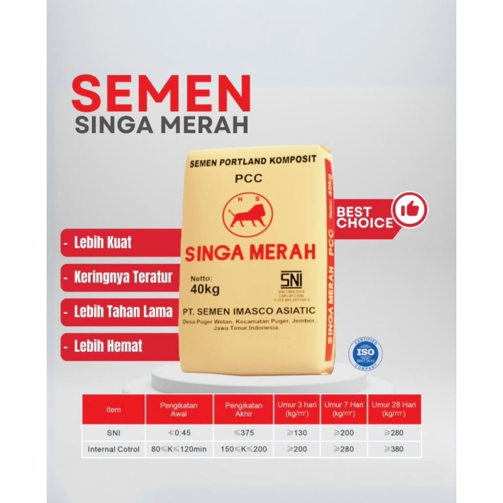 SINGA MERAH Semen 40kg