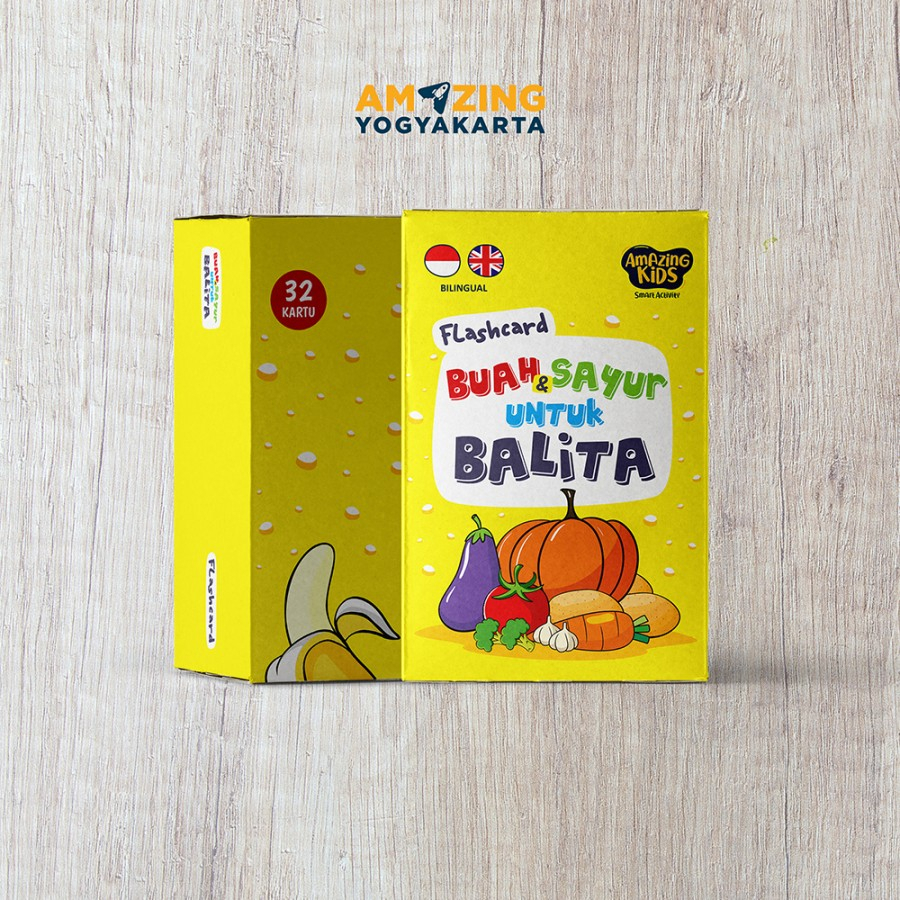 AMAZING Flashcard Buah & Sayur / FLASHCARD EDUKASI