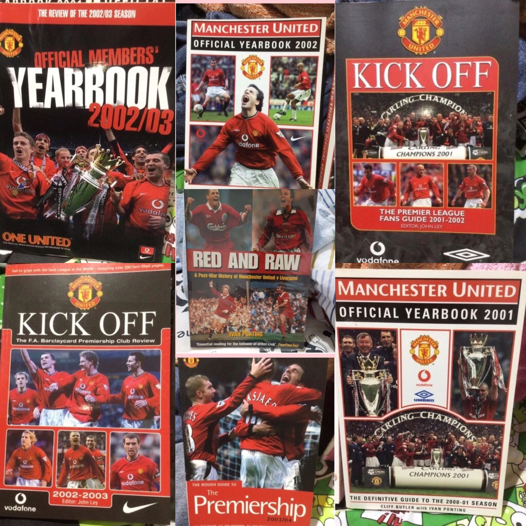 MANCHESTER UNITED OFFICIAL YEARBOOK 2001 2002 2003 ORIGINAL MEMBERS ONLY THE RED DEVILS