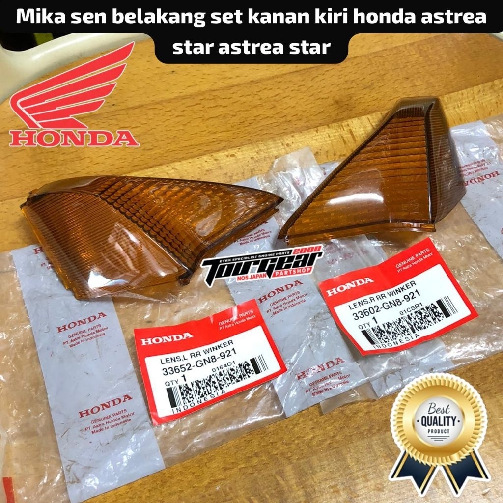MIKA BELAKANG SET KANAN KIRI HONDA ASTREA STAR ASTREA PRIMA ORIGINAL NOS 33652-GN8-921 33602-GN8-921