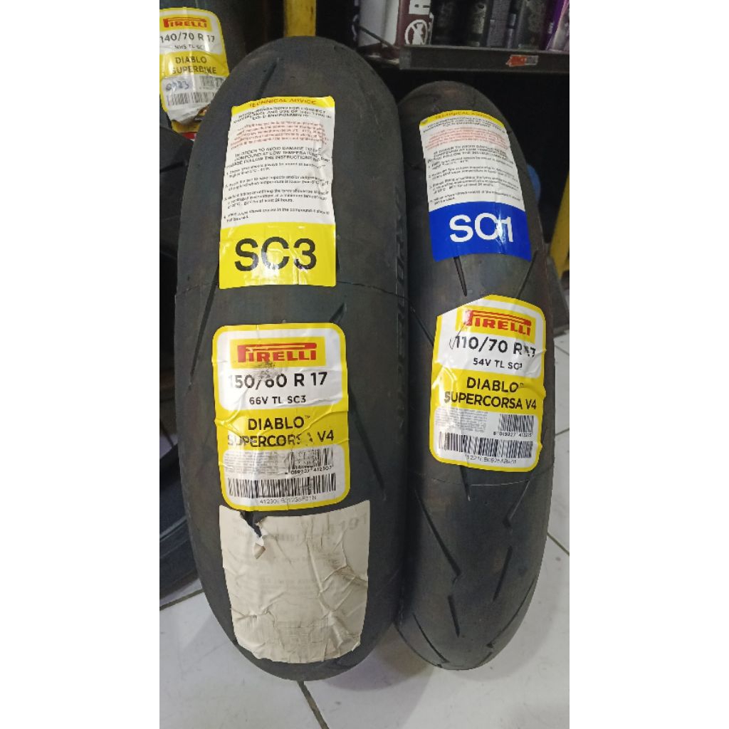 PIRELI DIABLO SUPERCORSA V4 110/70-17 & 150/60-17