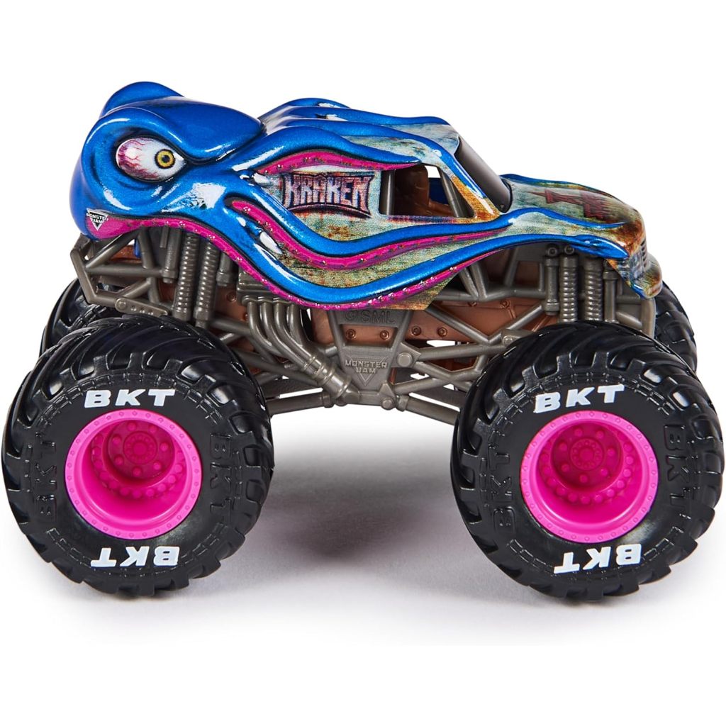 Monster Jam, Official Kraken Monster Truck, Die-Cast Vehicle, 1:64 Scale, Kids Toys for Boys Ages 3 