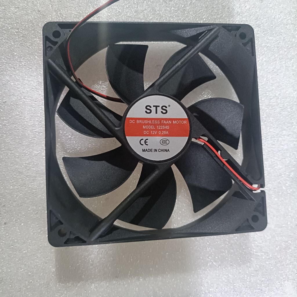 Kipas Fan Dc 12v ukuran 12x12cm cocok untuk power amplifier 3U