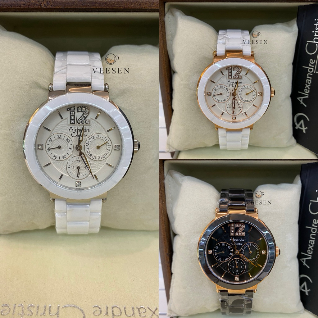Jam Tangan Alexandre Christie AC 2359 Stainless Steel Original Wanita
