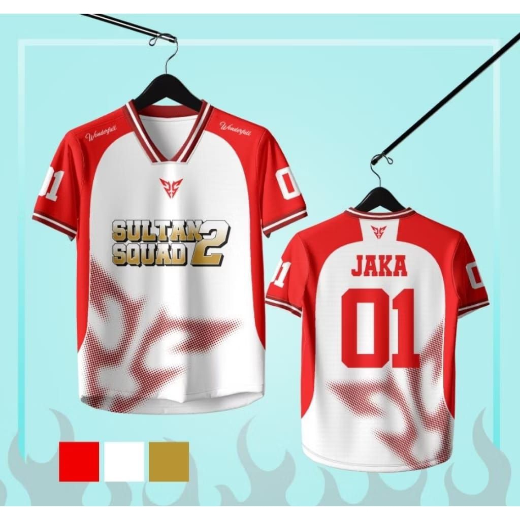 Jersey anak unisek sultan squad2 atasan (free order)