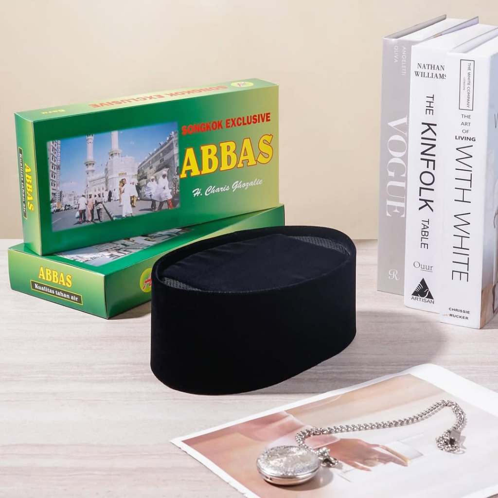 Abbas Peci Abbas Hitam Polos AC Songkok Kopiah Dewasa Exclusive Model Terbaru Murah Nyaman Dipakai