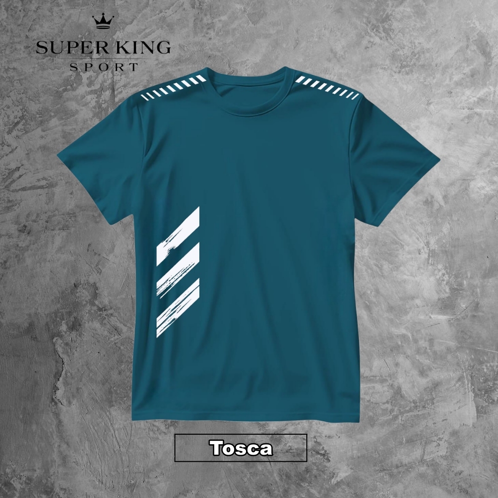 Kaos olahraga dryfit Kaos training polos Kaos sport lengan pendek Baju olahraga dryfit Kaos gym fitn