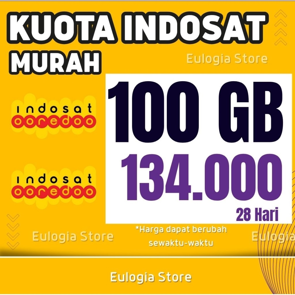 PAKET DATA KUOTA INDOSAT IM3 100GB FULL 24 JAM / 28HARI