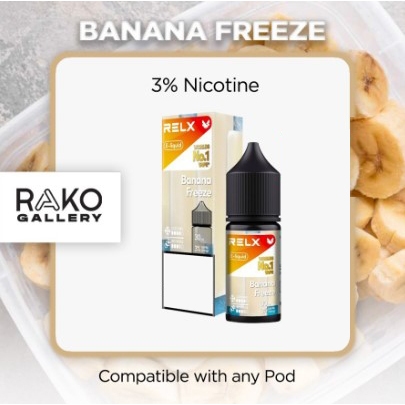 RELX E-liquid Salt Nic 30ml Banana Freeze