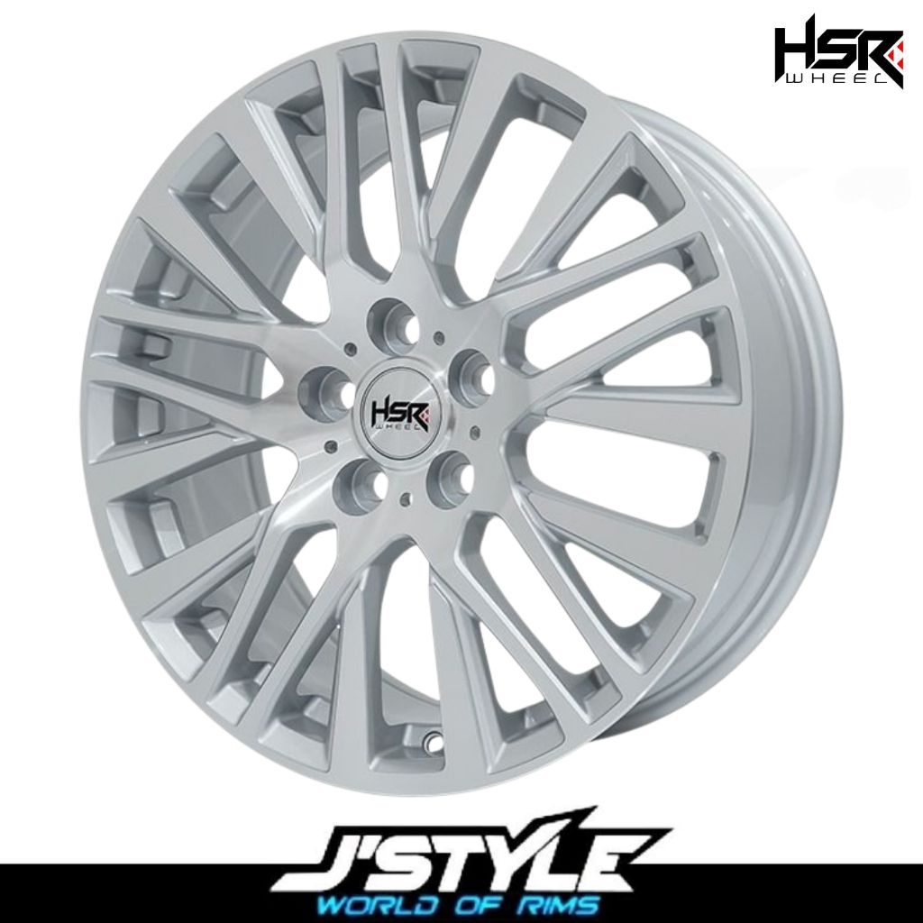 VELG MOBIL TOYOTA ALPHARD, VOXY, VELLFIRE, RUSH, DLL HSR AKITA RING 18 PCD 5X114,3 SILVER POLISH