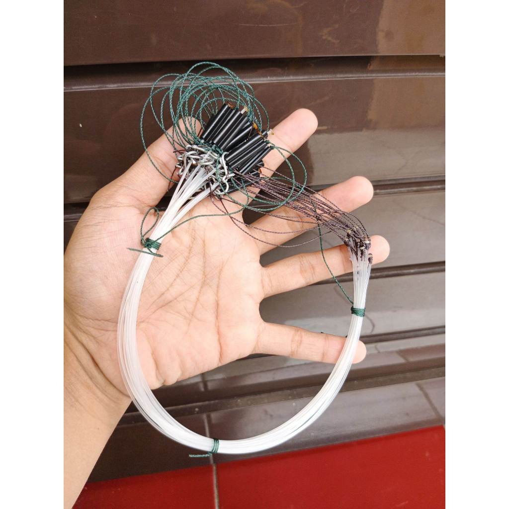 RACIK RUAK RUAK 2 METER 21 MATA JERAT BURUNG RUWAK RUWAK TRUWOK WOK/JERAT PANCINGAN BURUNG RUAK RUAK