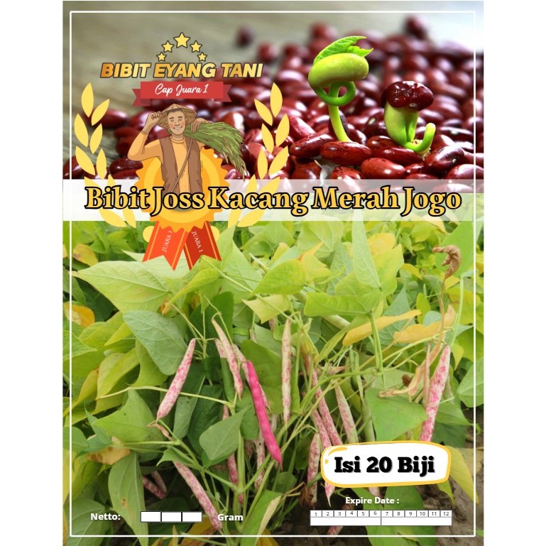 Bibit Joss Kacang Merah Jogo | Biji Benih Kacang Merah | Kacang Merah