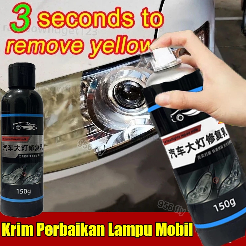 Pembersih Kaca Lampu Mobil 150ml Pembersih Mika Lampu Depan Mobil Headlamp Polish Pembersih Lampu Mo