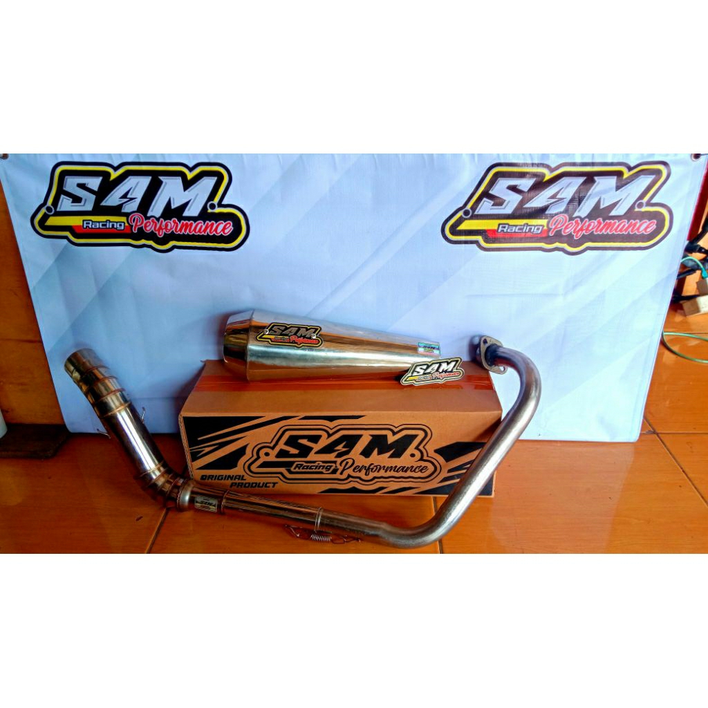 KNALPOT RACING FULL SYSTEM ORIGINAL " S4M RACING PERFORMANCE ".
