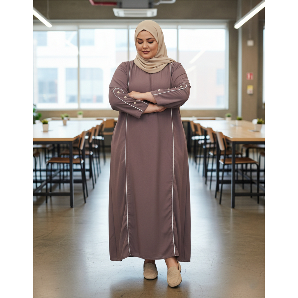 pengiriman cepat Jumi - Gamis Jumbo Anti UV Sultan Mewah LD 110 120 130 140 Ralyn Dress