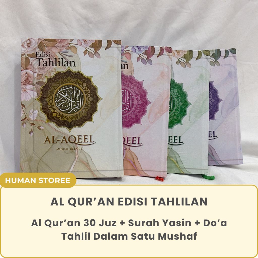 AL QUR'AN EDISI TAHLILAN 30 Juz + Doa Tahlil | Pengganti Buku Yasin | Al Aqeel A6 Pastel HVS Edisi T