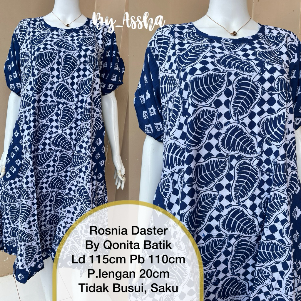 Daster Batik Qonita Pekalongan Rosnia Saku