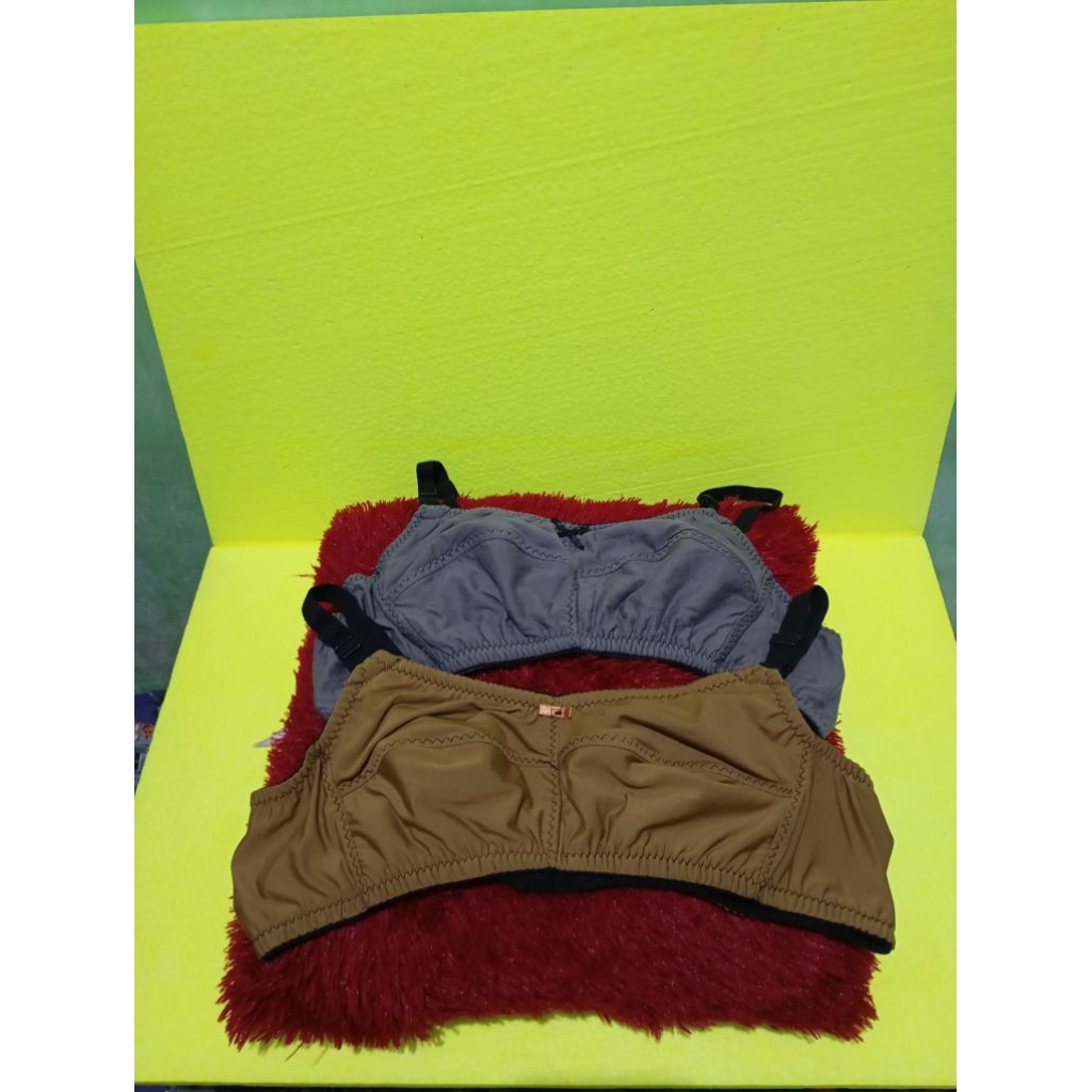 BRA WANITA DEWASA TANPA BUSA /SPORT BRA POLOS DAN MOTIF