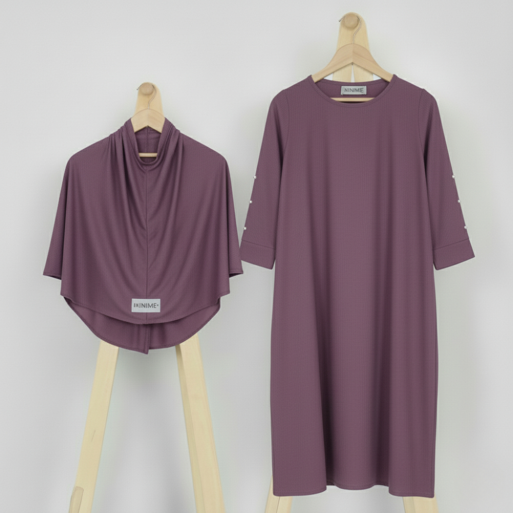 MINIME Gamis Anak Perempuan Abaya Lilac Umur 1 10 Tahun