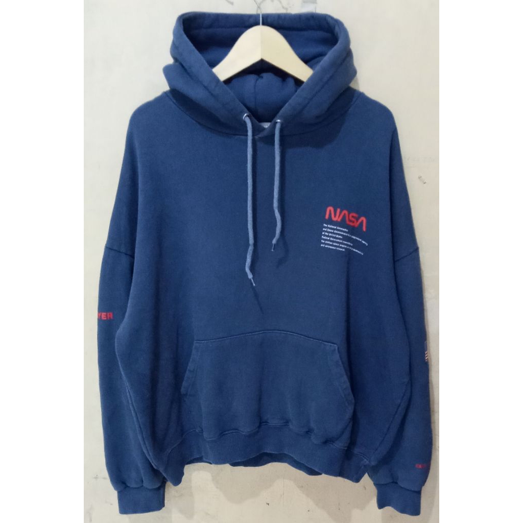 Hoodie oversize NASA 66GIRLS biru navy second
