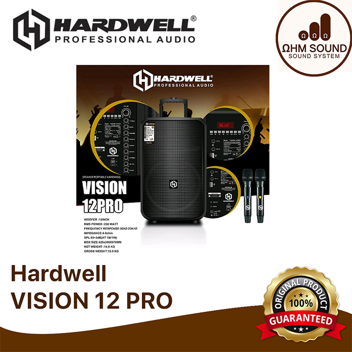 PROMO Hardwell Vision 12 Pro Speaker Portable / PORTABLE SPEAKER HARDWELL VISION12 PRO ORIGINAL