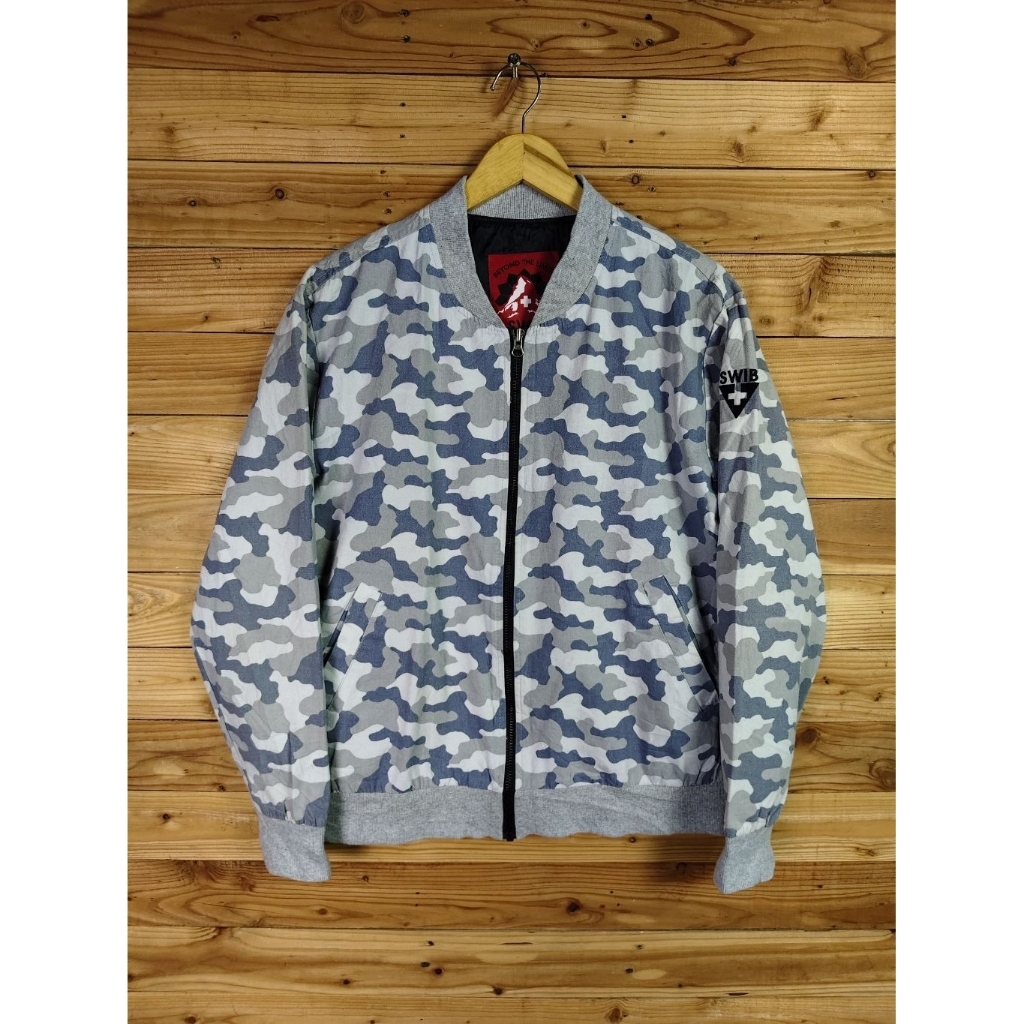 SWIB CANVAS BOMBER CAMO JACKET SIZE L