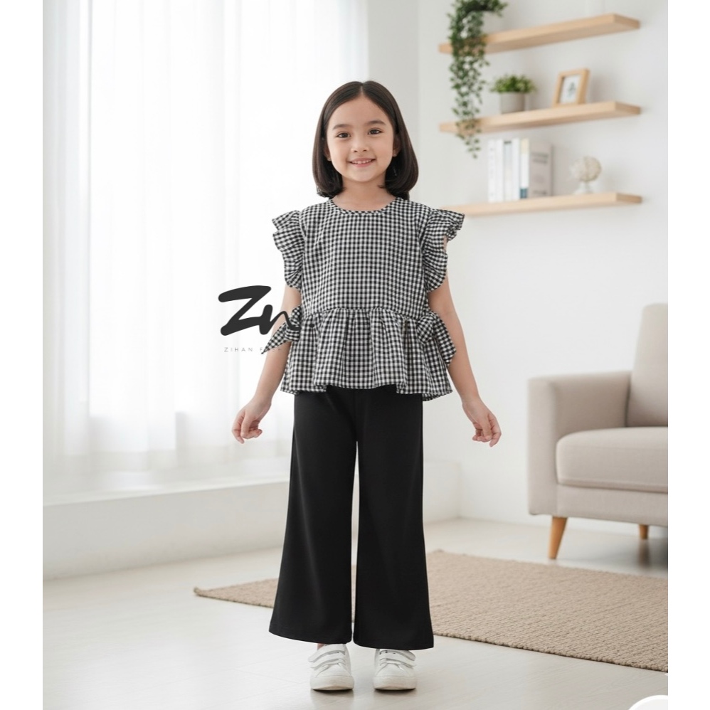 One Set Anak Perempuan (2 - 7 Tahun) dan Baju Bayik Perempuan (0 bulan - 1 tahun) Model Korean Style