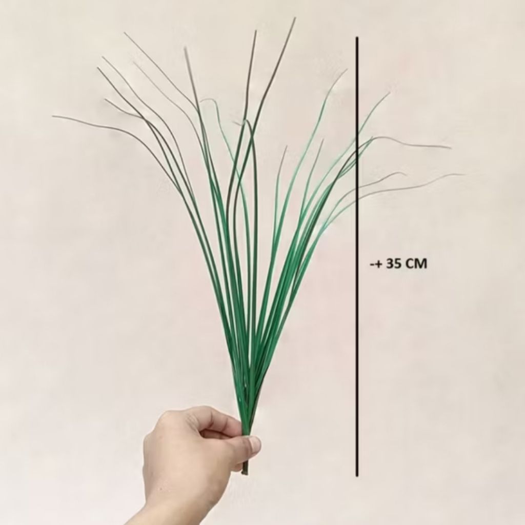 artificial onion grass | rumput kucai artificial | daun palsu dekorasi