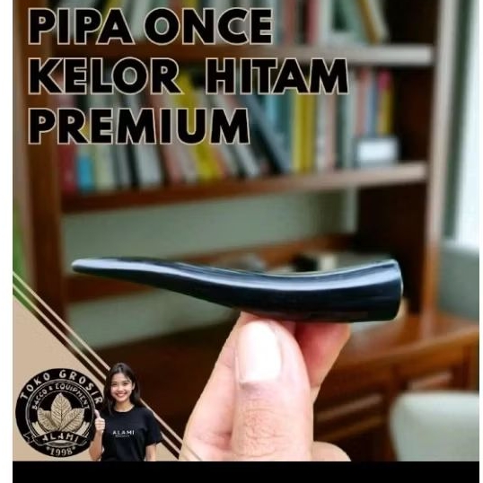Once Pipa Cangklong Kayu Galih Kelor Hitam Asli