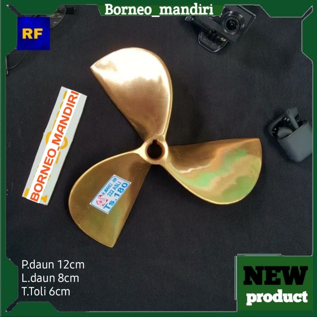 kipas perahu kipas kapal bahan kuningan type TS.180 untuk mesin diesel