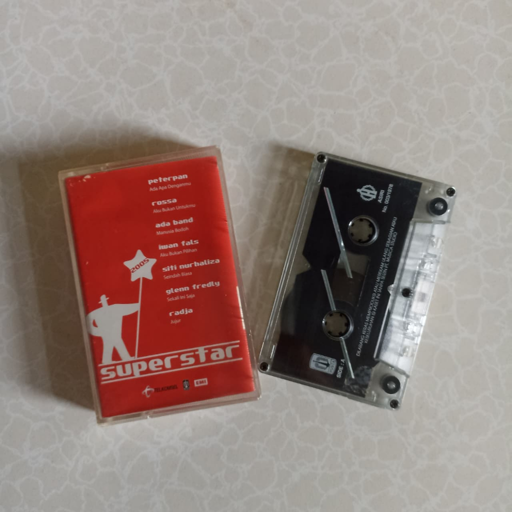 Kaset Pita Kompilasi Superstar ada Peterpan Iwan Fals Original Kondisi baik
