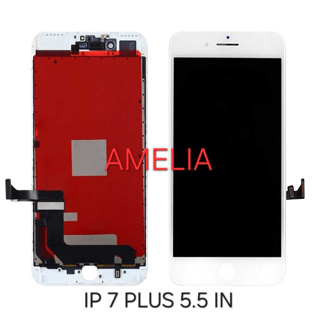 Lcd iphone 7+( plus) 5.5in fullset touchscreen black & white Bergaransi