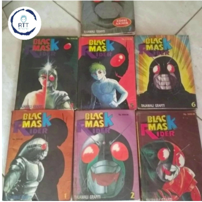 Komik Black Mask Rider 1-7 murah lengkap tamat ksatria baja hitam shotaro ishinomori rajawali grafit