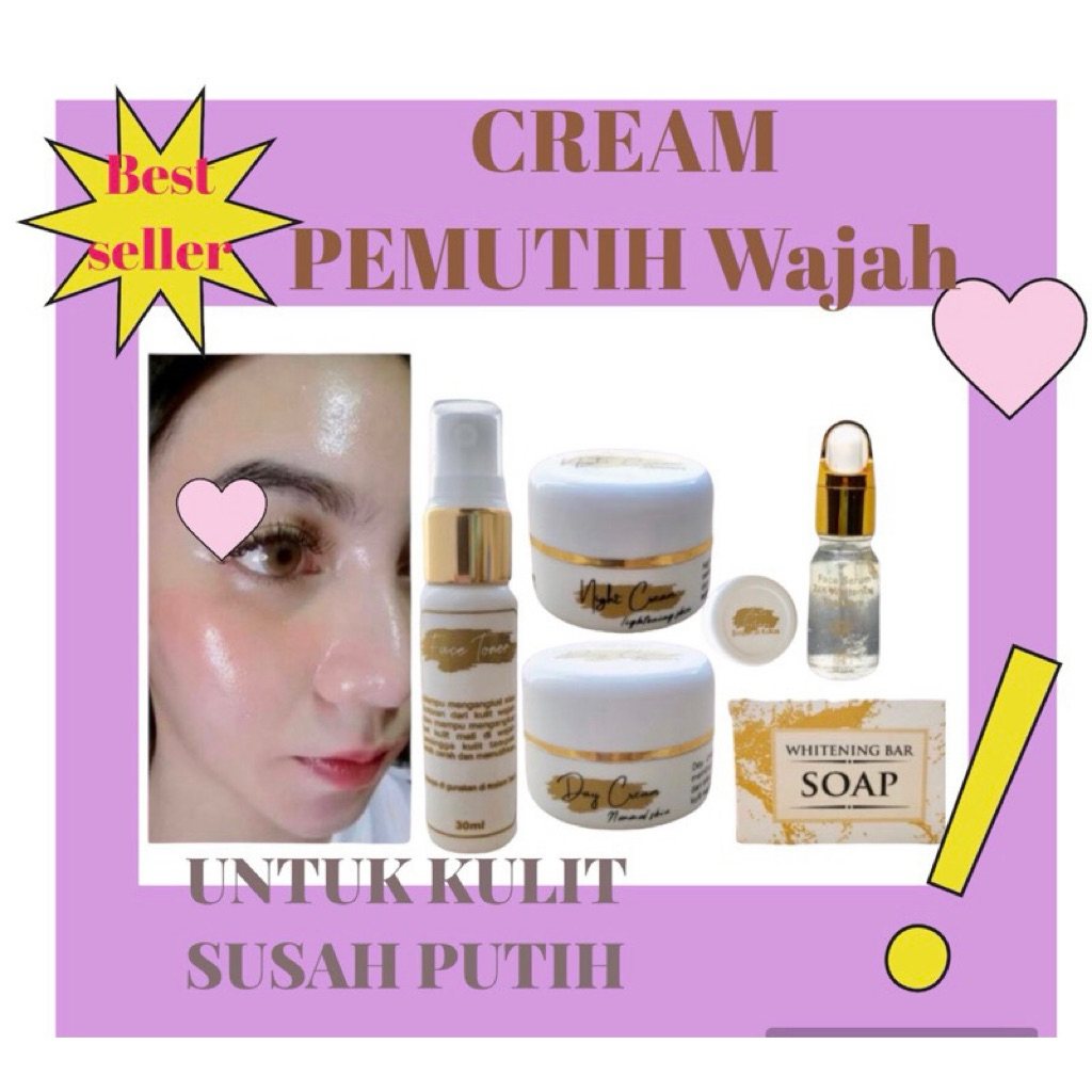CREAM PEMUTIH WAJAH [PAKET PENGELUPASAN & ECER ]CREAM PEMUTIH WAJAH/PEMUTIH WAJAH/SKINCARE/KOSMETIK/