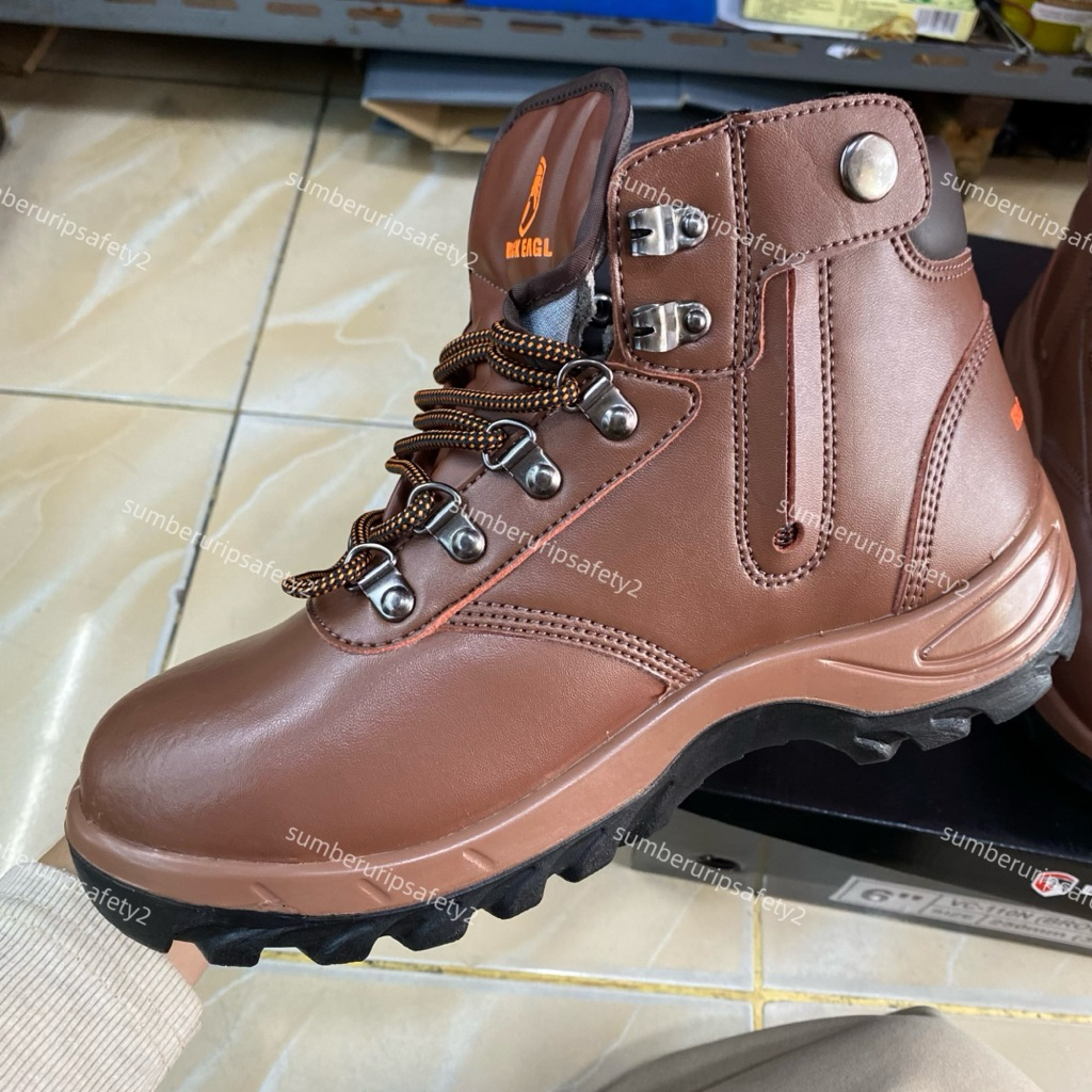 Sepatu Safety BLACK EAGLE VC-110N Shoes Brown