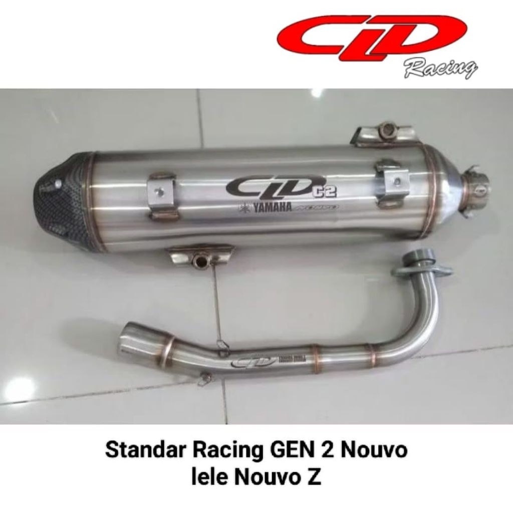 Knalpot Standar Racing CLD C2 Stainless Nouvo Lele Nouvo Old Nouvo Z