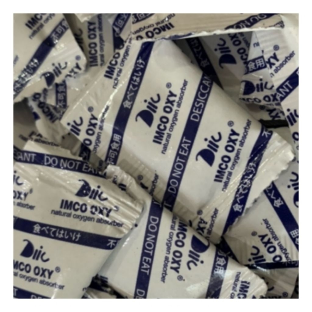 Silica Gel Imco Oxy Food Grade Silica Gel Premium Satuan Penghilang Bau Tengik Silica Makanan Natura