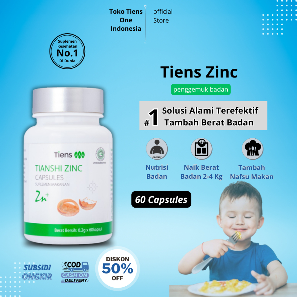 Zinc Anak Halal – Suplemen Mineral Zinc Anak Usia 2-12 Tahun
