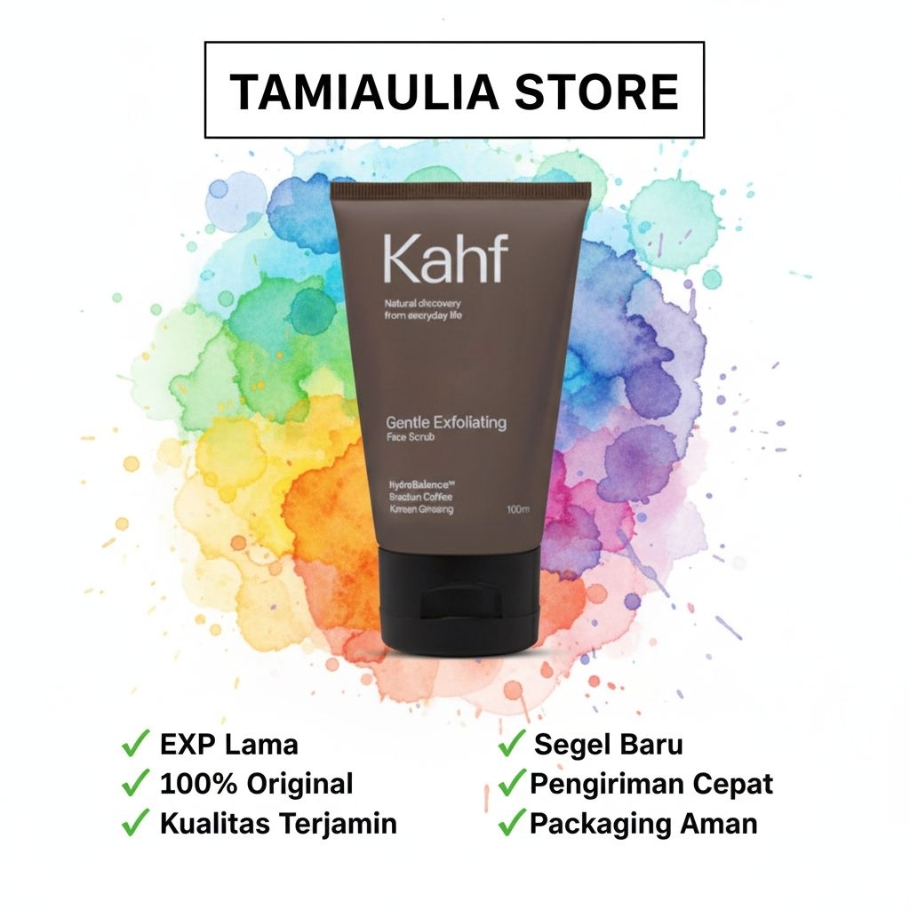 KAHF COKLAT FACE WASH BRIGHTENING AND DARK SPORT SCRUB 100ML